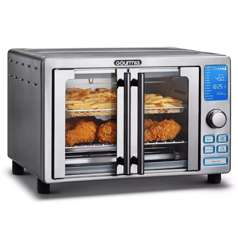 Gourmia French Door Digital Air Fryer Oven, New