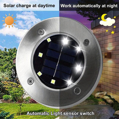 Solar Ground Lights, Waterproof Garden Upgraded Outdoor Bright In-Ground Landscape Lights for Pathway, Yard, Deck, Lawn, Patio, Walkway Solar Streetlight Floodlight Night Lamp Backyard Light Cheap Solarlight Ecofriendly Lighting Outdoor Walllight