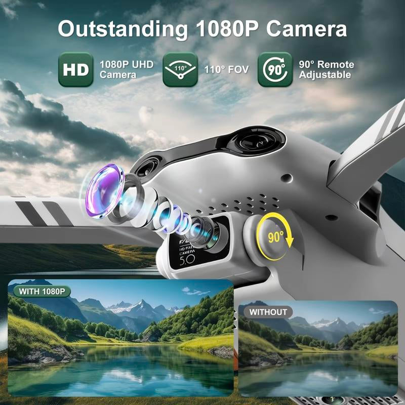 F10 Drone featuring Ultra-High-Definition Cinema-Quality Camera, Dual Batteries, and User-Friendly Control Mechanism