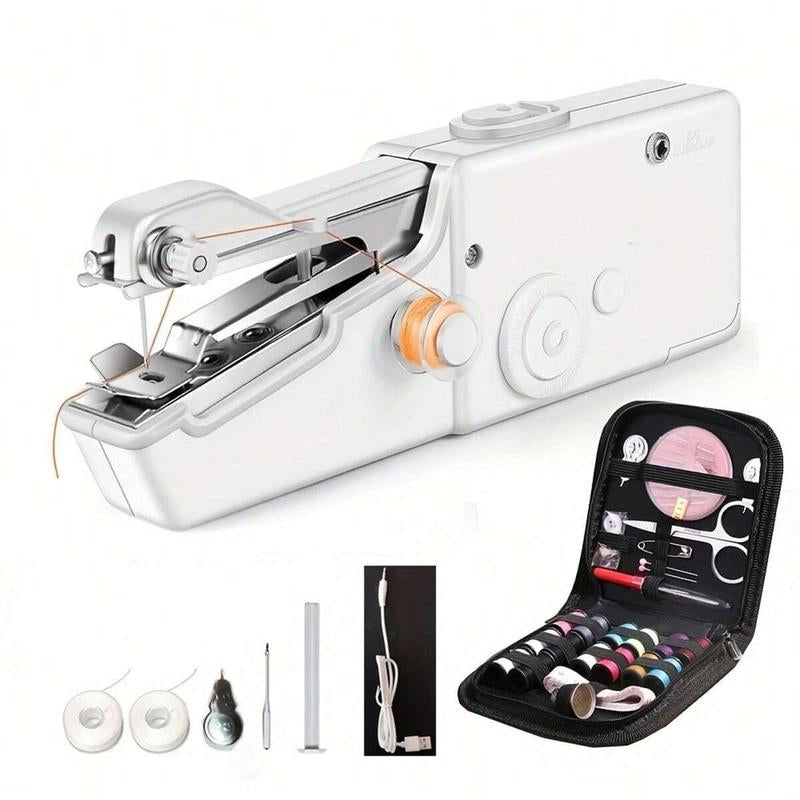 Mini Cordless Portable Handheld Sewing Machine for Quick Repairs - Compact and Lightweight Sewing Tool