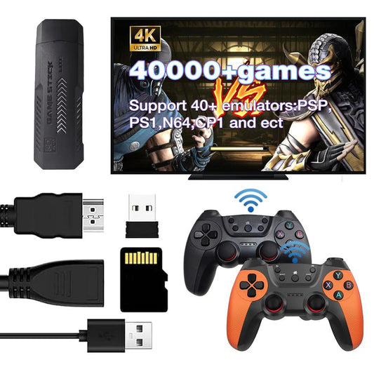 X2 ULTRA 128G Version Retro Game Console, Wireless Controller, 40000+ Games, Multiple Emulators Included, 4K HDMI Output, with 2.4Ghz Wireless Game Stick