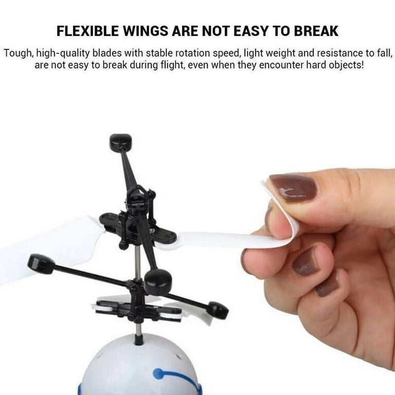 Flying Robot Toy for Age 3 4 5 6 7 Year Kids Boys White Flying Robot Mini Drone Rechargeable - Experience Thrilling Flight with Our Futuristic Flying Robot Toy