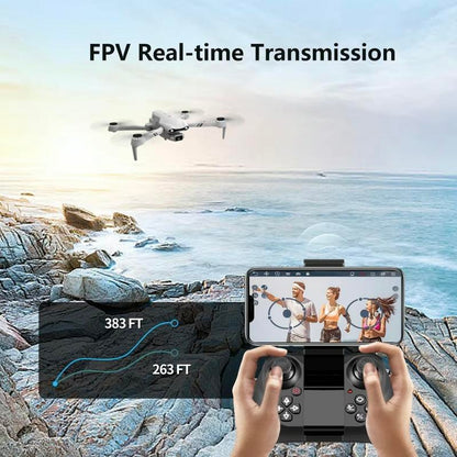 F10 Drone with UHD Camera and Optical Flow for Stunning Aerial Photography and 360-Degree Rolls, Two Batteries for Beginners and Children