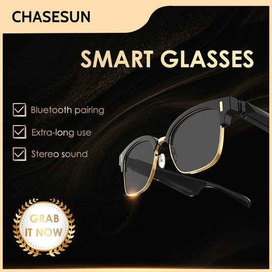 Fashionable Wireless Smart Glasses with UV Protection - Bluetooth Compatible for Music & Calls, Perfect for Outdoor Activity and Everyday Use! Ideal Gift for Everyone!