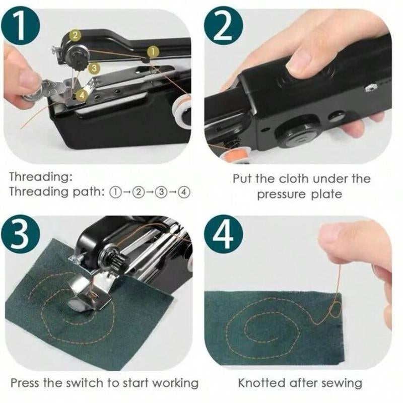 Mini Cordless Portable Handheld Sewing Machine for Quick Repairs - Compact and Lightweight Sewing Tool