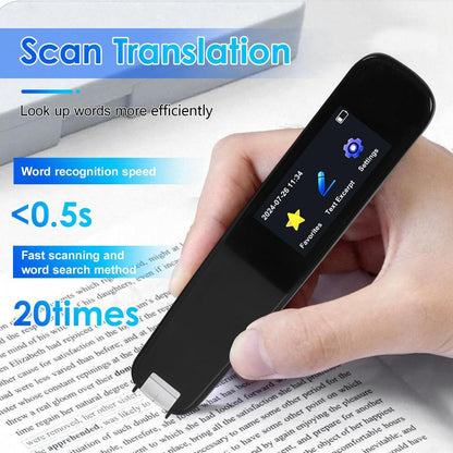 【Christmas Gift】Electronics Translation Pen (1 Box), School Supplies, Electronics Portable Smart Pen, Scan Translator, Digital Translation Pen Electronics, Support 2-Way Translation (Requires Wifi Connection), Electronics Education Devices