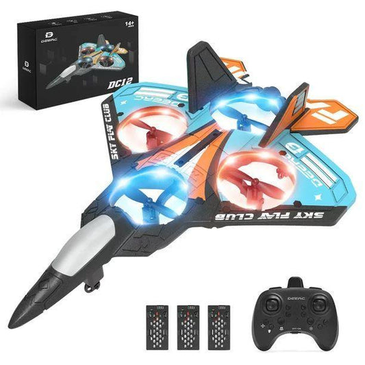 DEERC DC12 Mini Stunt Drone - Lightweight Foam Design, 2.4GHz, Headless Mode, One-Key Takeoff, with Accessories & Cameras