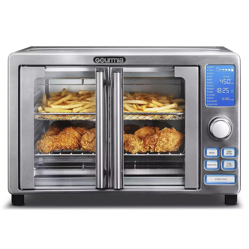 Gourmia French Door Digital Air Fryer Oven, New