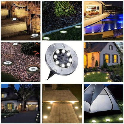 Solar Ground Lights, Waterproof Garden Upgraded Outdoor Bright In-Ground Landscape Lights for Pathway, Yard, Deck, Lawn, Patio, Walkway Solar Streetlight Floodlight Night Lamp Backyard Light Cheap Solarlight Ecofriendly Lighting Outdoor Walllight