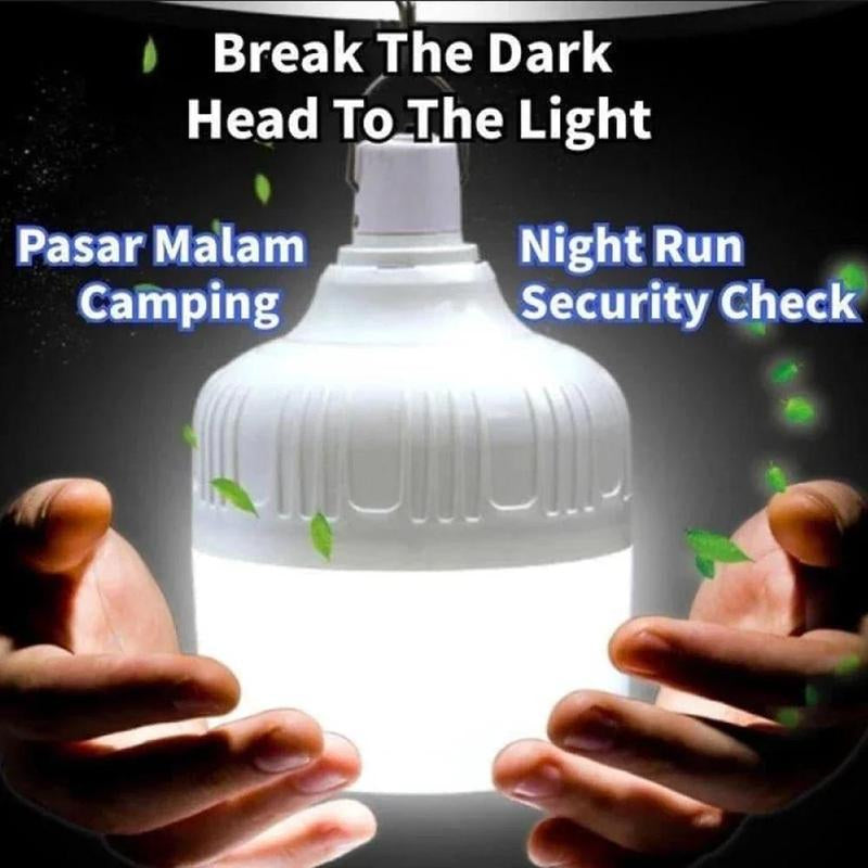 Versatile USB Rechargeable Portable LED Bulb - Rainproof Emergency Light with 3 Modes for Camping, Fishing, and Outdoor Gatherings