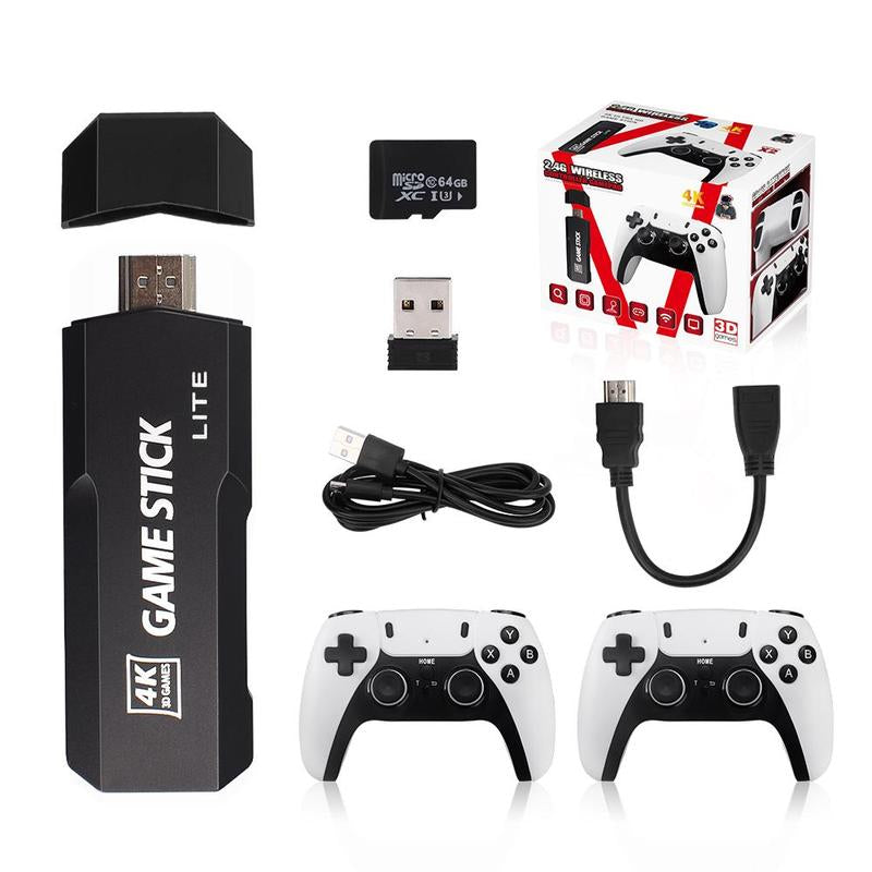 [Black Friday] 2024 New GD10 PRO Video Game Stick Console， 2.4G Double Wireless Controller Game 4K 42,000 Games Retro Games Boy Christmas Gift