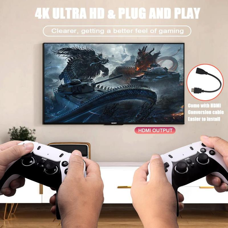 [Black Friday] 2024 New GD10 PRO Video Game Stick Console， 2.4G Double Wireless Controller Game 4K 42,000 Games Retro Games Boy Christmas Gift