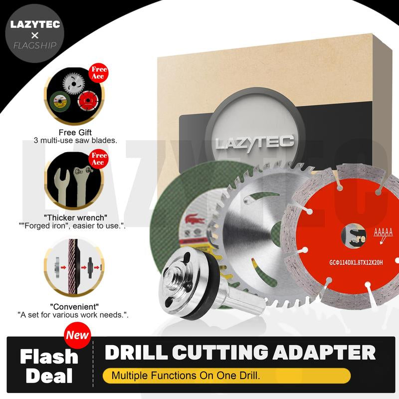 Transform Your Electric Drill into a Powerful Angle Grinder with This Portable Adapter!